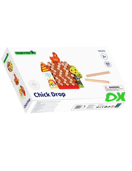 TOOKY TOY Gra Jenga Drewniana Farma