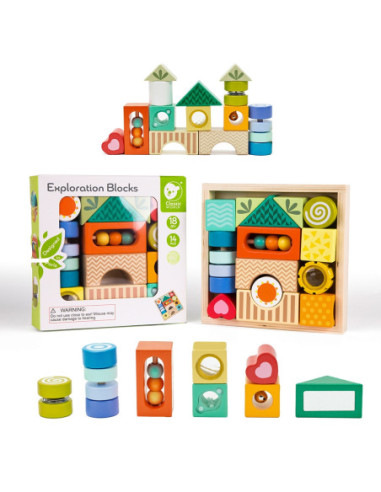 Drewniane Klocki Poznawcze Classic World