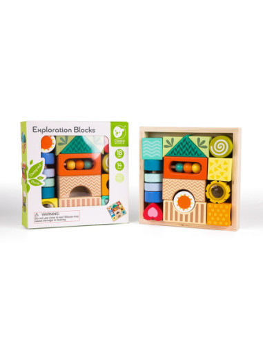 Drewniane Klocki Poznawcze Classic World