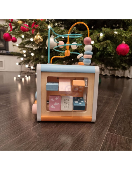 Viga Toys Drewniane Centrum Gier 5w1