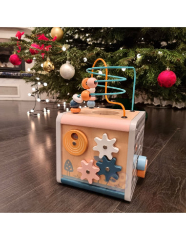 Viga Toys Drewniane Centrum Gier 5w1