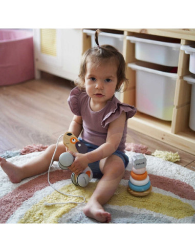 Viga PolarB Drewniany Piesek do Ciągnięcia