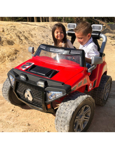 INJUSA Samochód Na Akumulator 24V Monster Dwuosobowy LED