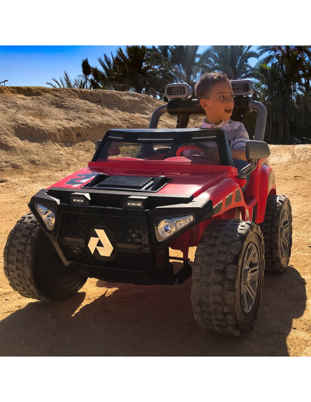 INJUSA Samochód Na Akumulator 24V Monster Dwuosobowy LED