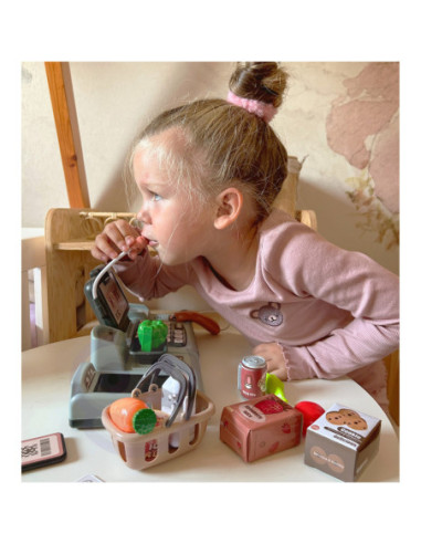 WOOPIE Kasa Sklepowa Dla Dzieci + 25 Akcesoriów