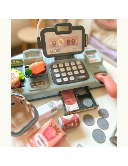 WOOPIE Kasa Sklepowa Dla Dzieci + 25 Akcesoriów