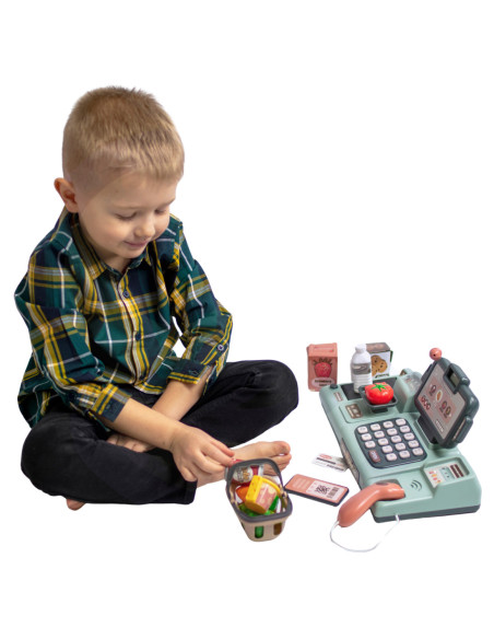 WOOPIE Kasa Sklepowa Dla Dzieci + 25 Akcesoriów