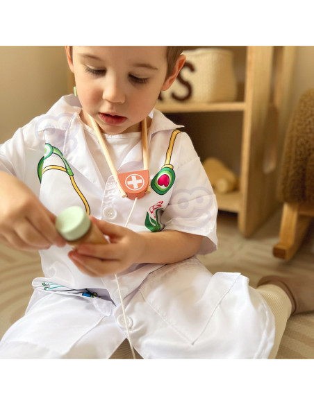 WOOPIE Ubranko Strój Lekarza Doktora dla Dzieci do ok. 120 cm