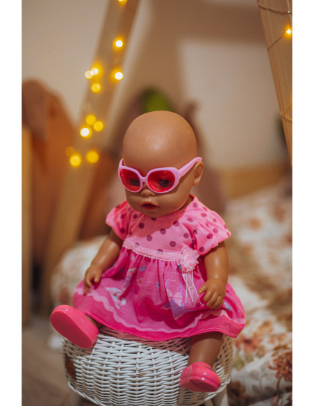 WOOPIE Ubranko dla Lalki Różowa Sukienka Króliczek 43-46 cm