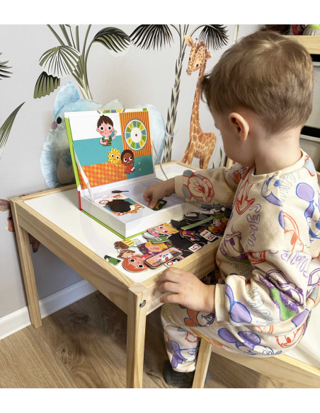 TOOKY TOY Puzzle Drewniane Pudełko Magnetyczne