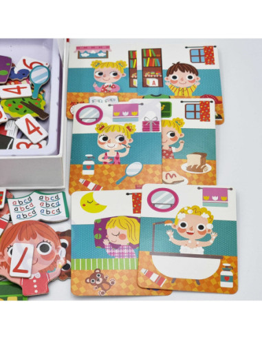 TOOKY TOY Puzzle Drewniane Pudełko Magnetyczne