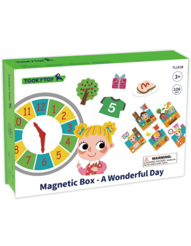 TOOKY TOY Puzzle Drewniane Pudełko Magnetyczne