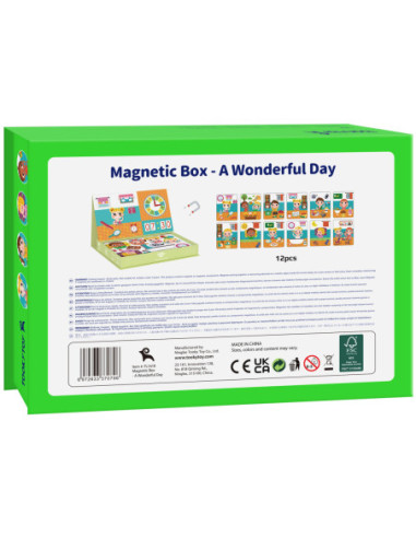 TOOKY TOY Puzzle Drewniane Pudełko Magnetyczne