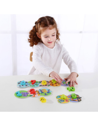TOOKY TOY Edukacyjne Puzzle Układanka Nauka Liczenia