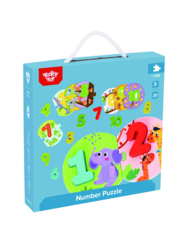 TOOKY TOY Edukacyjne Puzzle Układanka Nauka Liczenia