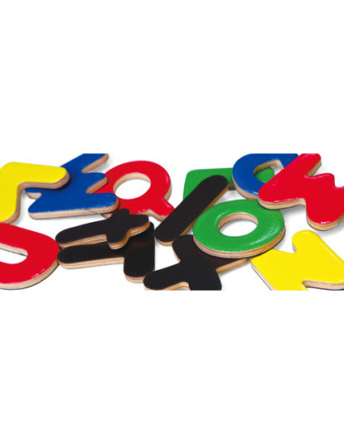 VIGA Drewniane Magnetyczne literki Magnes Uczymy się Pisać