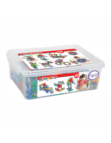 WOOPIE Zestaw Konstrukcyjnych Klocków w Skrzynce 320 szt.