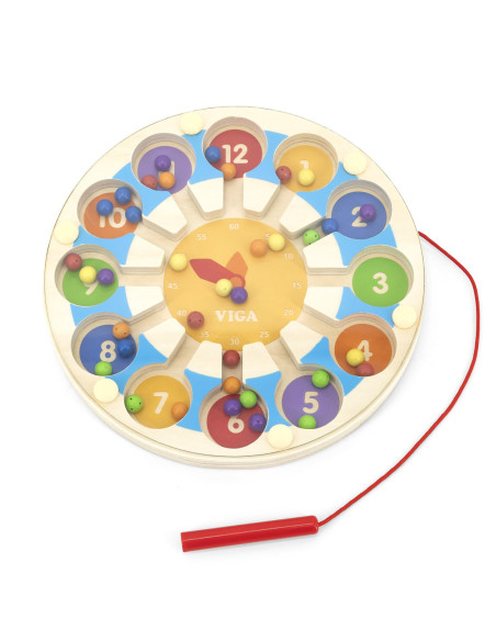 Viga Drewniana Gra magnetyczna Zegar Labirynt Magnetyczny