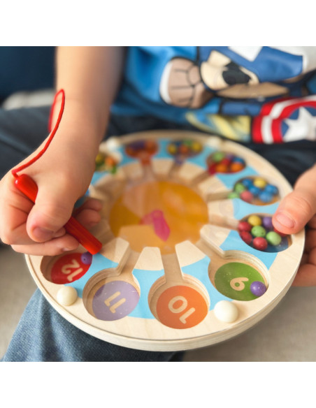 Viga Drewniana Gra magnetyczna Zegar Labirynt Magnetyczny