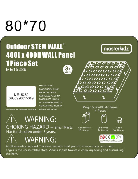 MASTERKIDZ Panel Ścienny Tablica Naukowa Kreatywna STEM Tablica na zewnątrz Outdoor