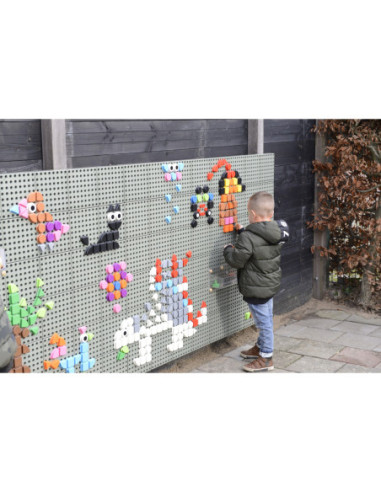 MASTERKIDZ Zestaw Kołeczki w kształcie figur geometrycznych 64szt do tablic STEM