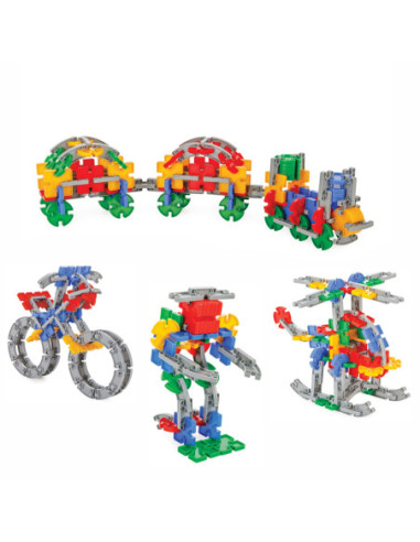 WOOPIE Zestaw Konstrukcyjnych Klocków w Skrzynce 512 szt.