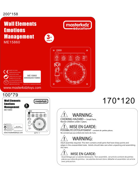 MASTERKIDZ Tablica Edukacyjna Zarządzanie Emocjami Nauka Emocji