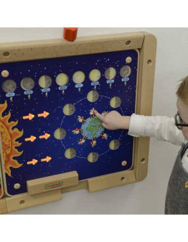 MASTERKIDZ Tablica Edukacyjna Fazy Księżyca