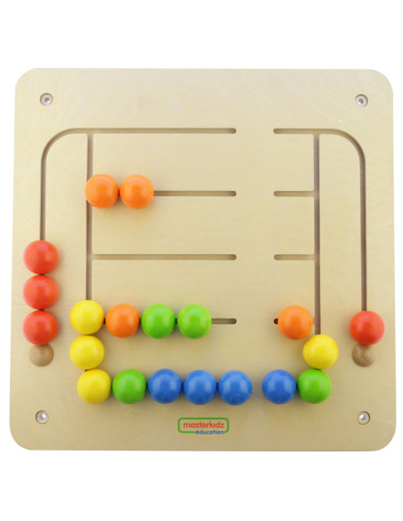 MASTERKIDZ Tablica Ścienna Edukacyjna Labirynt Koraliki