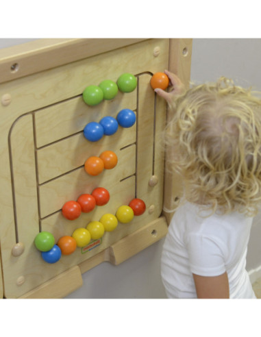 MASTERKIDZ Tablica Ścienna Edukacyjna Labirynt Koraliki