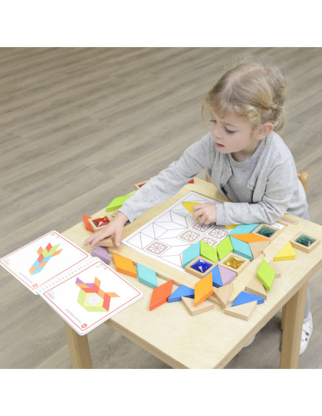 MASTERKIDZ Układanka Mozaika Nauka Kolorów i Kształtów Tangram