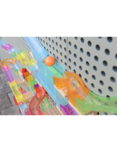 MASTERKIDZ Zestaw Konstrukcyjny Tor dla Piłek Tablica STEM 120elementów