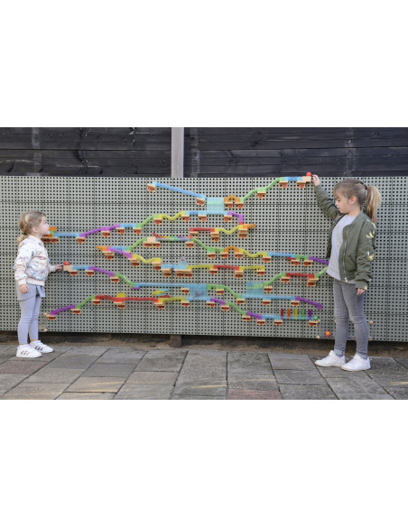 MASTERKIDZ Zestaw Konstrukcyjny Tor dla Piłek Tablica STEM 440elementów