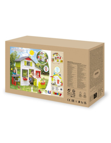 SMOBY Domek Ogrodowy Neo Friends z Ogródkiem i stolikiem