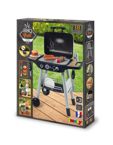 Smoby Grill Ogrodowy dla dzieci Barbecue 18 akcesoriów
