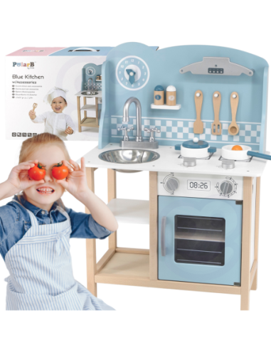 VIGA PolarB Kuchnia z Akcesoriami Silver - Pink