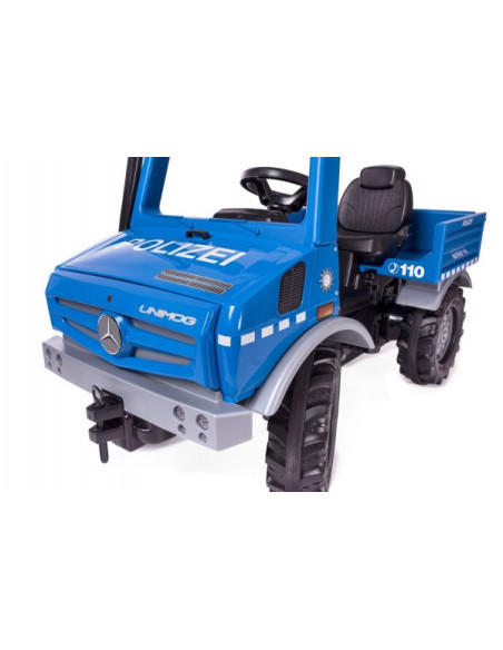 Rolly Toys Ciężarówka Samochód na pedały Unimog Merc-Benz Policja