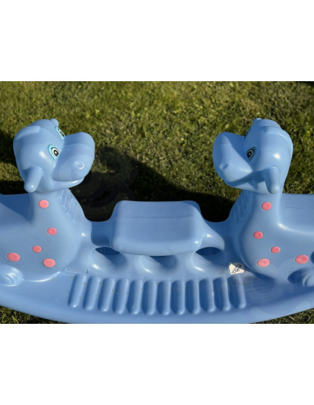 WOOPIE Bujak Wieloosobowy Dino Huśtawka Równoważna Niebieska
