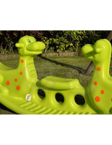WOOPIE Bujak Wieloosobowy Dino Huśtawka Równoważna Zielona