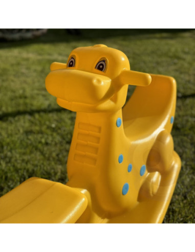 WOOPIE Bujak Wieloosobowy Dino Huśtawka Równoważna Żółta