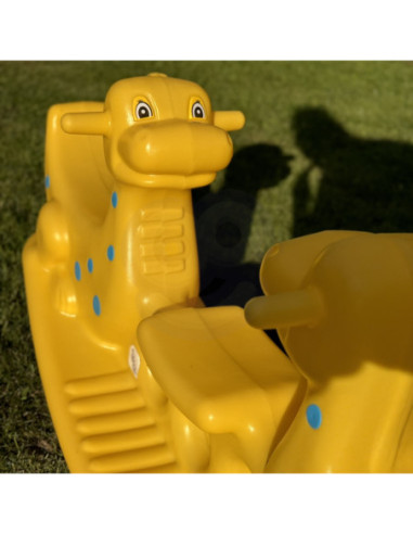 WOOPIE Bujak Wieloosobowy Dino Huśtawka Równoważna Żółta