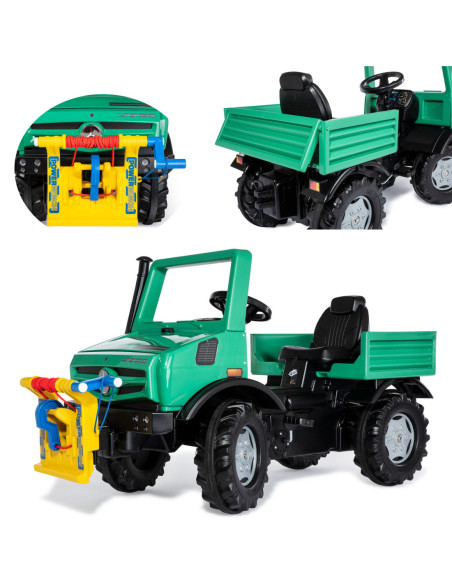 Rolly Toys Ciężarówka Samochód na Pedały  Unimog Mercedes-Benz Wyciągarka