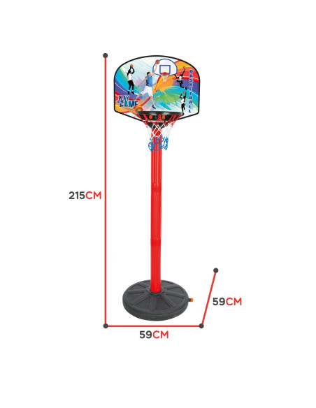 WOOPIE Zestaw Koszykówka 215 cm + Piłka
