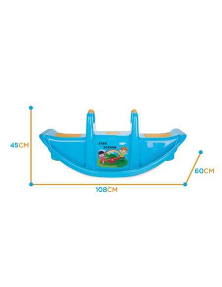 WOOPIE Huśtawka Dwuosobowa Równoważna Niebieska