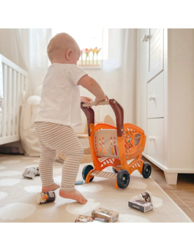 WOOPIE Wózek Sklepowy dla Dzieci Ruchome Elementy + 42 Akc.