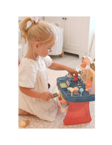 WOOPIE Sklep Supermarket Wózek na Zakupy Lody Słodycze + 40 Akc.