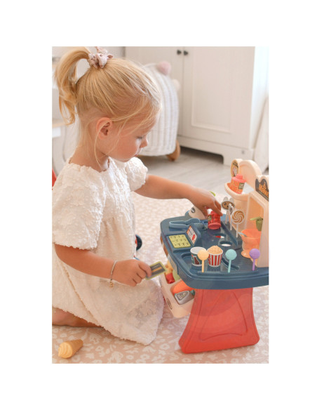 WOOPIE Sklep Supermarket Wózek na Zakupy Lody Słodycze + 40 Akc.