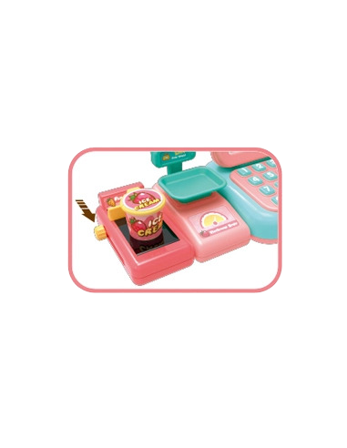 WOOPIE Kasa Sklepowa Dla Dzieci Skaner Waga Mikrofon + 24 Akc.