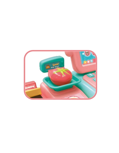 WOOPIE Kasa Sklepowa Dla Dzieci Skaner Waga Mikrofon + 24 Akc.