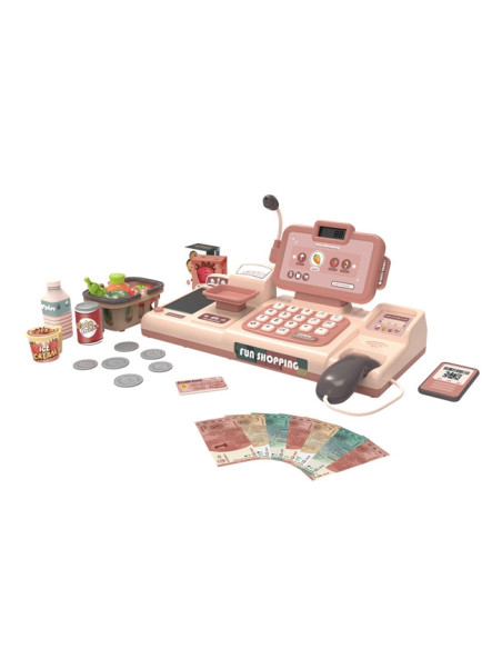 WOOPIE Kasa Sklepowa Dla Dzieci Skaner Waga Mikrofon + 25 Akc.